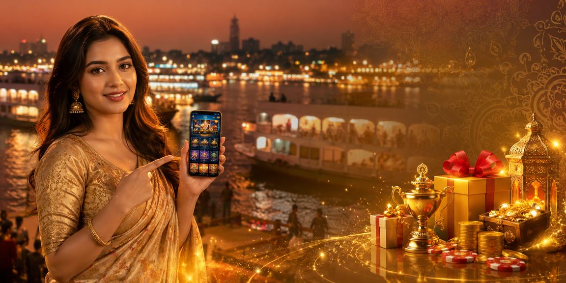 ঢাকার নাইট মার্কেটে মোবাইলে অনলাইন ক্যাসিনো গেম উপভোগ করছেন একজন খেলোয়াড়